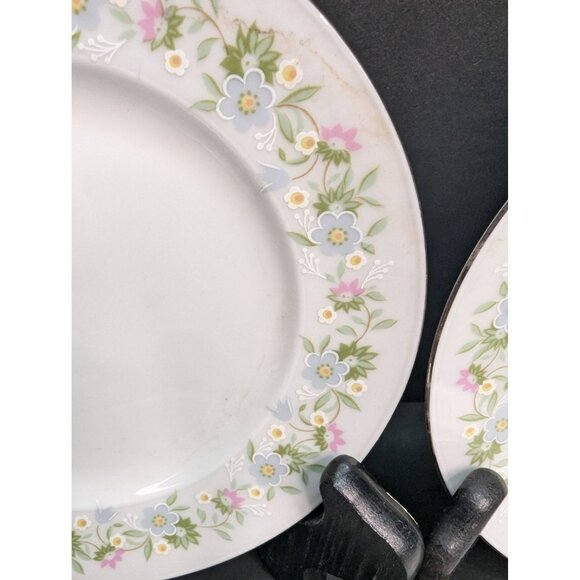 Johann Haviland Forever Spring Pattern Porcelain Dessert Plates Set of 4 - Picture 3 of 10